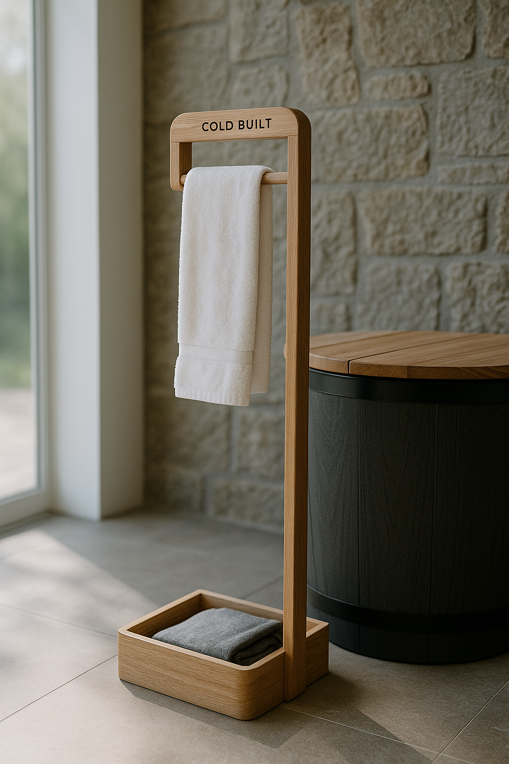 COLD BUILT™ Towel Stand – “Part of the Ritual”