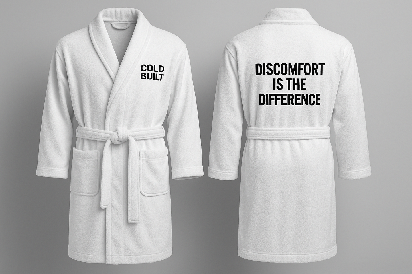 COLD BUILT™ Recovery Robe – “Discomfort Is the Difference”